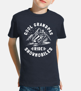 Cool Grandpas ride Snowmobiles
