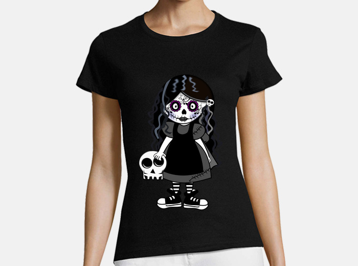 Camiseta discount calavera niña