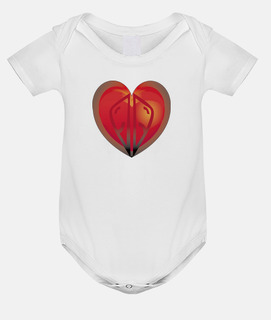CORAZÓN DE TEATRO. Body bebé, blanco