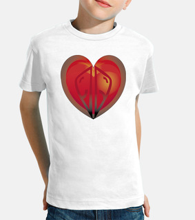 CORAZÓN DE TEATRO. Niño, manga corta, blanco