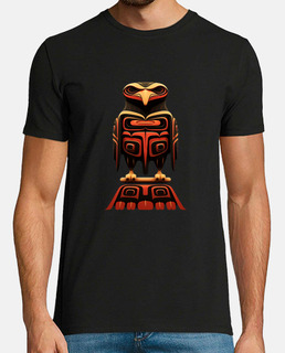 corbeau haïda totem oiseau art originai