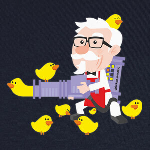Camisetas Coronel Shanders vs los pollos