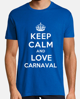 court - chemise à manches keep calm and carnaval amour