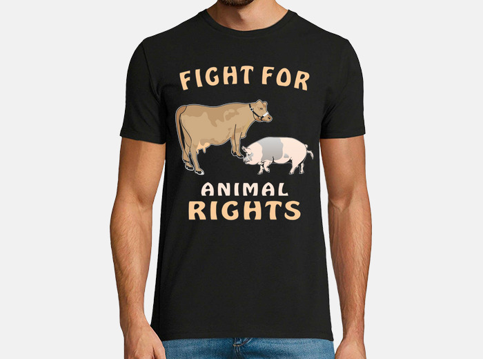 Cow pig fight for animals rights t-shirt | tostadora Cow pig fight for animals rights t-shirt | tostadora
