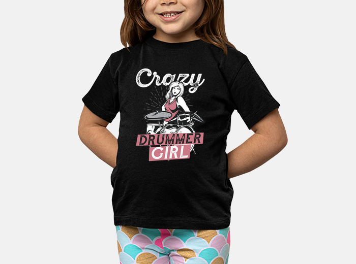 Pazza batterista camiseta niñosPazza batterista camiseta niños  