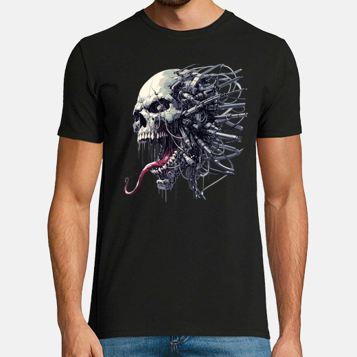 DimMoire Creepy Skull ロンT【Black】 dimmoire Creepy Skull ロンT カットソー ブラック XL