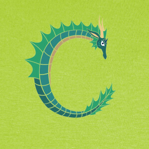 T-shirt Creatura marina C verde