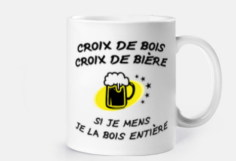 croce di legno croce di birra umorismo