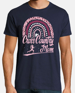 cross country mom leopard rainbow