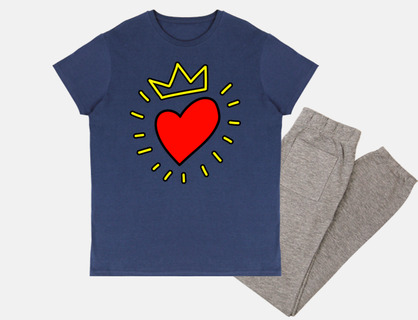 crown heart pajamas