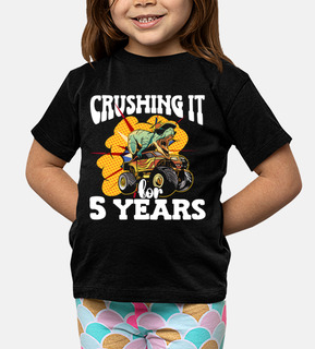 Crushing It 5 Years Dinosaur Motocross
