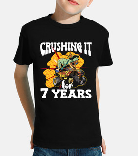 Crushing It 7 Years Dinosaur Motocross