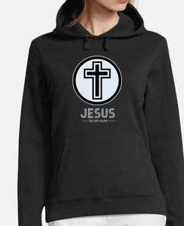 cruz - femme, sweat à capuche, noir