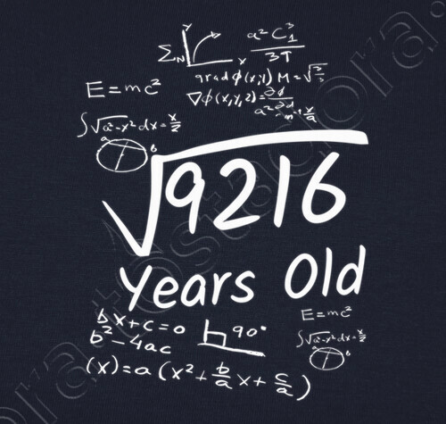 Raiz Cuadrada 96 Sudadera Cumpleaños 96 Raíz Cuadrada de 9216 | laTostadora