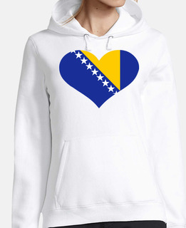 cuore bandiera della Bosnia ed Erzegovi