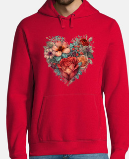 cuore di fiore vintage di san valentino
