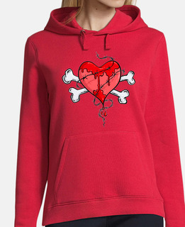 cuore spezzato-ossa incrociate-amore-pi