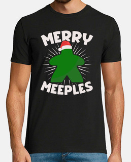 Green Meeple Christmas Tree T-Shirt - Meeple Shirts