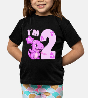 Cute Dinosaur Im 2 Dino Birthday Girl
