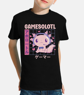 Cute Japanese Gaming Axolotl Gamesolotl