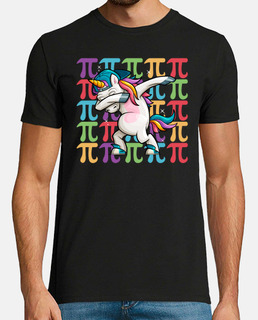 Cute Pi Day Dabbing Unicorn Magical Colorful Mathematics 314 Symbol Graphic Gift for Math Teacher St