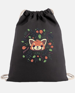 cute red panda autumn leaves
