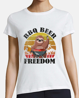 Cute Sloth Lazy BBQ Grilling Sloth Statement Chill