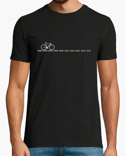 Cycling t shirt with bike and chain t-shirt