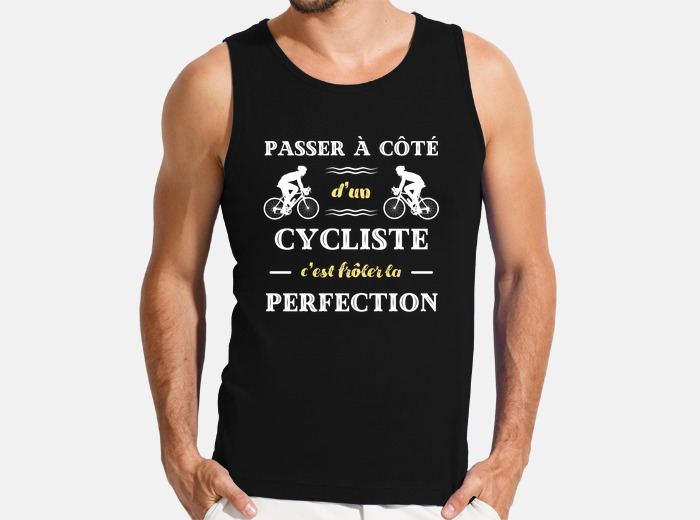 Tee shirt cycliste parfait humour velo homme tostadora