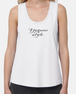 D8 yoguini style camiseta mujer tirantes blanca