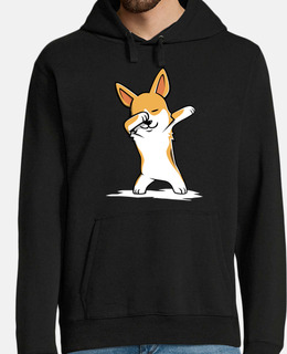 dab dog corgi!