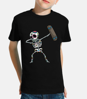 dabbing sugar skull skeleton with