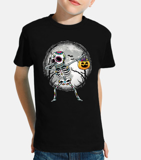 dabbing sugar skull skeleton with