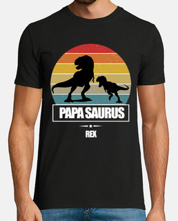 dad saurus rex sunset dino