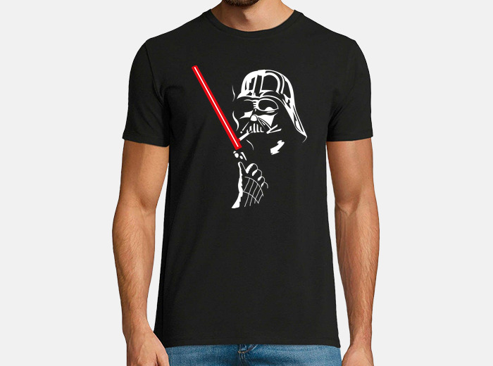 Darth vader - cigarette and lightsaber t-shirt | tostadora
