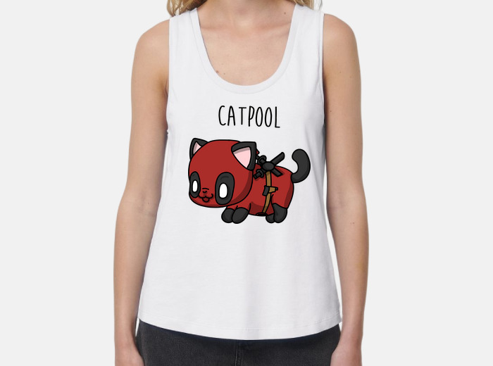 Deadpool cat outlet shirt