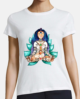 déesse chakras femme manches courtes