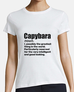 Camisetas Mujer Definicion de capibara - Envío Gratis | laTostadora