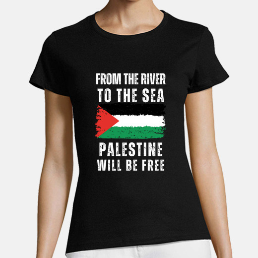Camiseta del río al mar palestina será libre | laTostadora