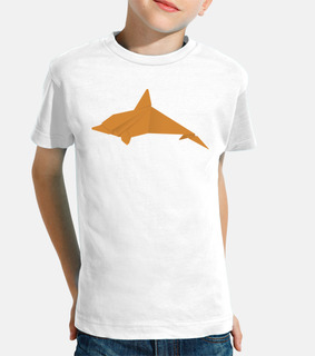 delfino arancione. applicalo su diversi colori di t-shirt per bambini