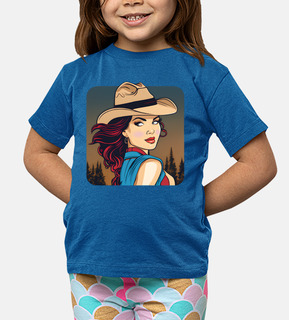 design della maglietta da cowgirl