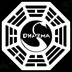 Lost T-Shirt Station 3 Dharma Initiative TV-Serie Logo Swan Fanshirt Zeichen 