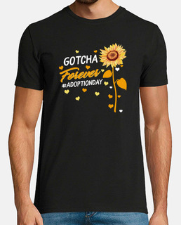 día de la adopción moderno gotcha para siempre camisa anuncio de adopción camisas familiares niñas m