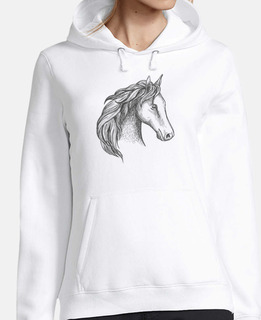dibujo de cabeza de caballo 2 camiseta de equitación