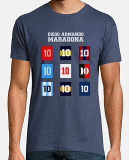diego armando maradona&#39;s t-shirts ten