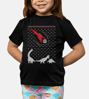 Dino Asteroid Ugly Christmas Sweater