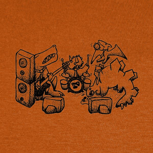 Camisetas Dino Rock Band