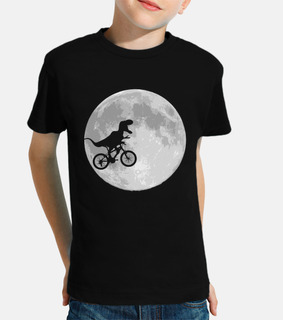 Dinosaur bike and moon