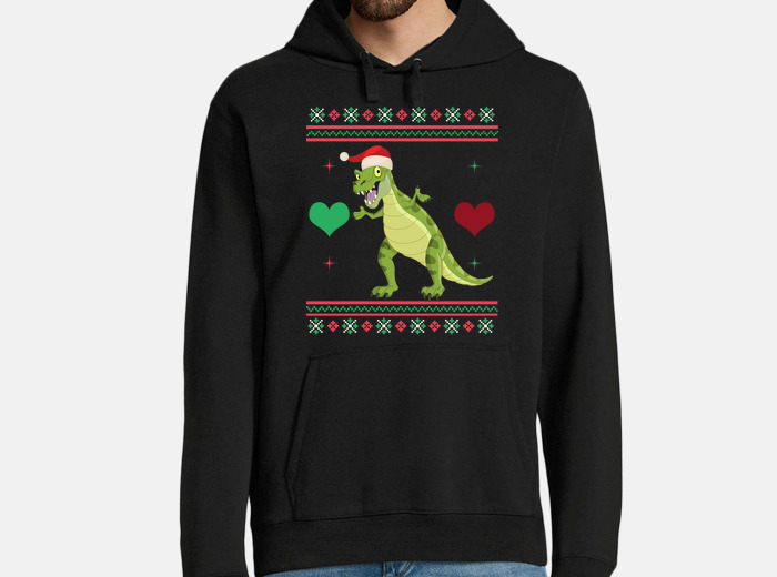 Sudadera dinosaurio feo navidad suéter... | laTostadora
