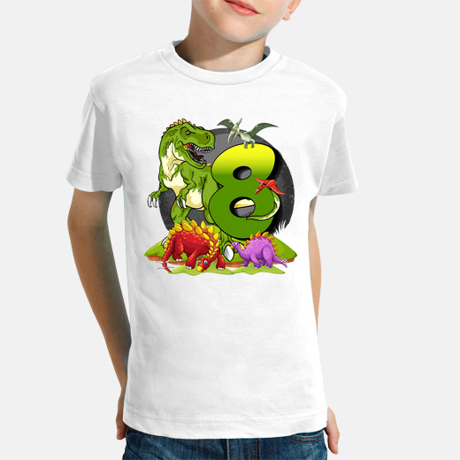 Maglietta 1° Compleanno Bambina - T-Shirt Dinosauro Con Ricamo E Corno Spalle - Foto 8